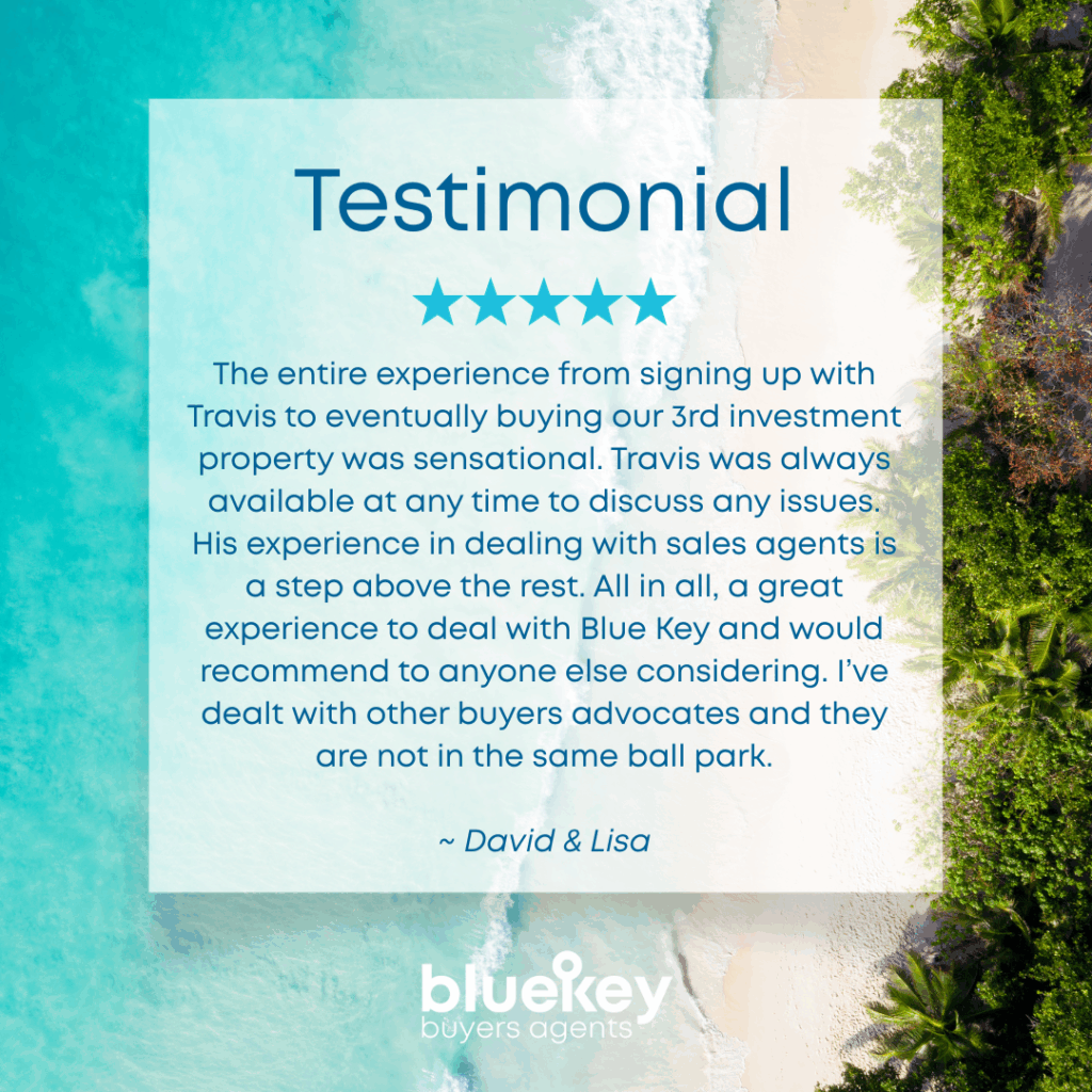 Testimonial #5 David & Lisa Blue Key Buyers Agents