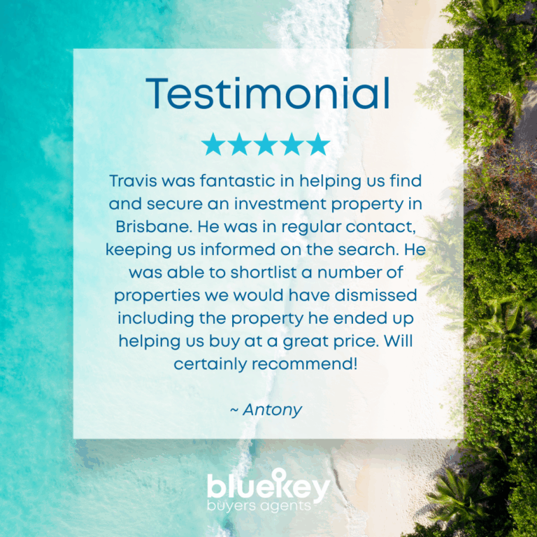 Testimonial #6 Antony Blue Key Buyers Agents