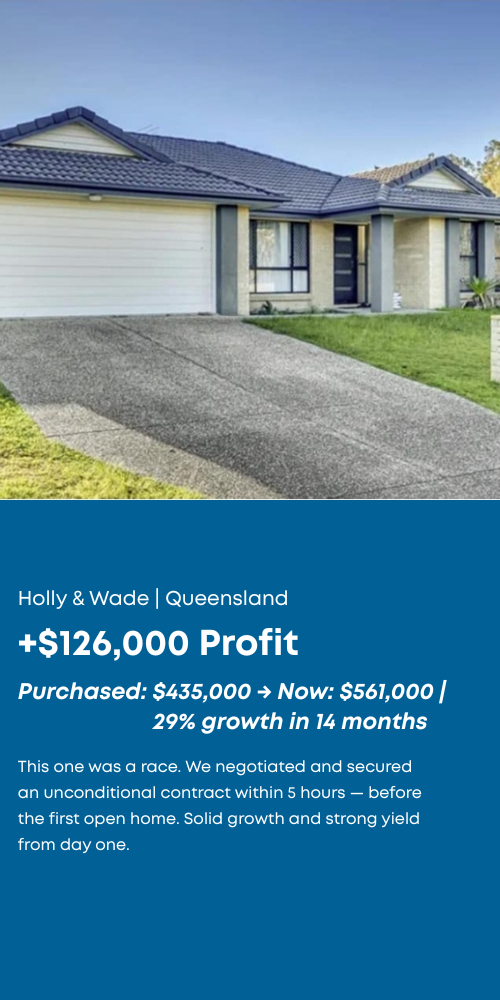 Client Win #6 Holly & Wade Blue Key Buyers Agents Mobile V2