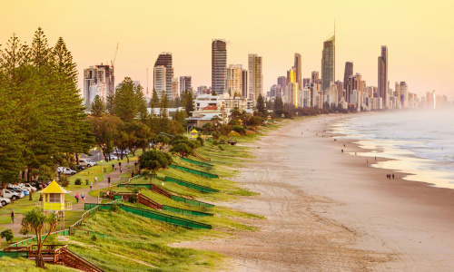 Gold Coast Burleigh Heads Surfers Paradise Beachscape 2560x1440